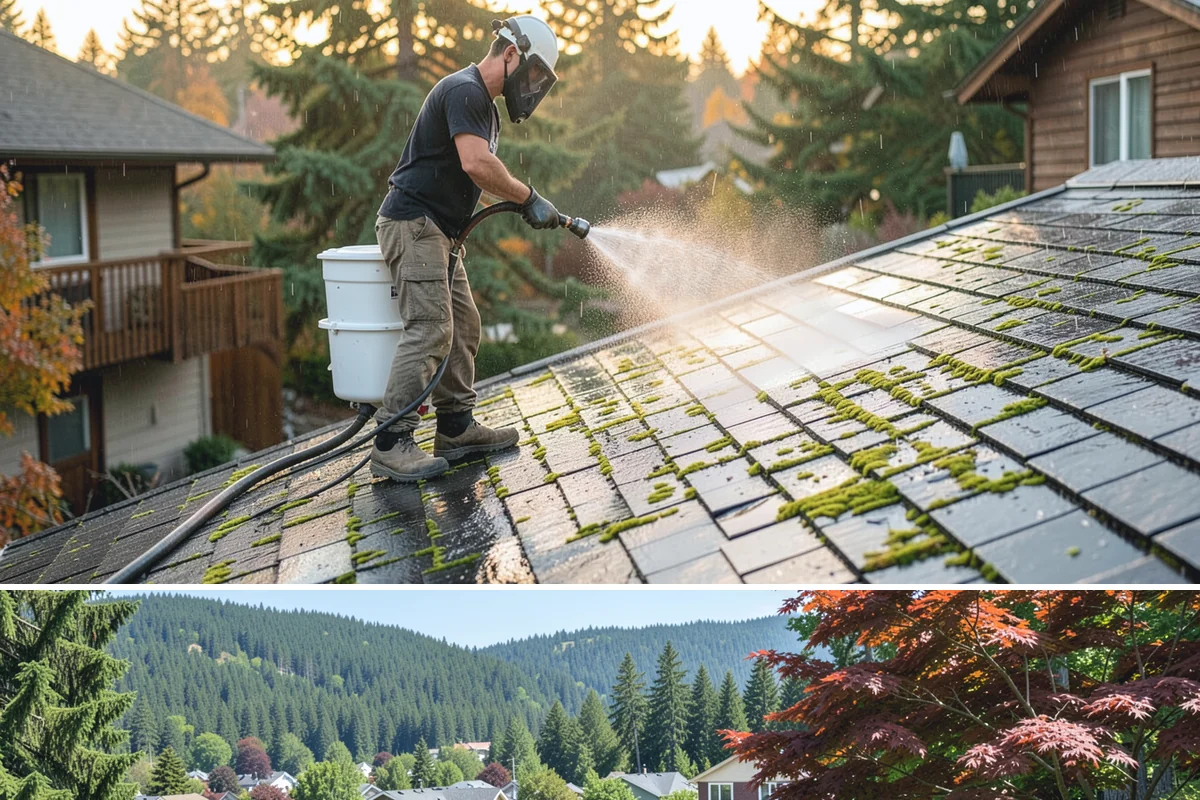 Storm Cleanup Washing in Index, Snohomish County, WA - Any time after a windstorm or heavy rain event, ideally within a few days before mud and organic streaks dry into the surface.