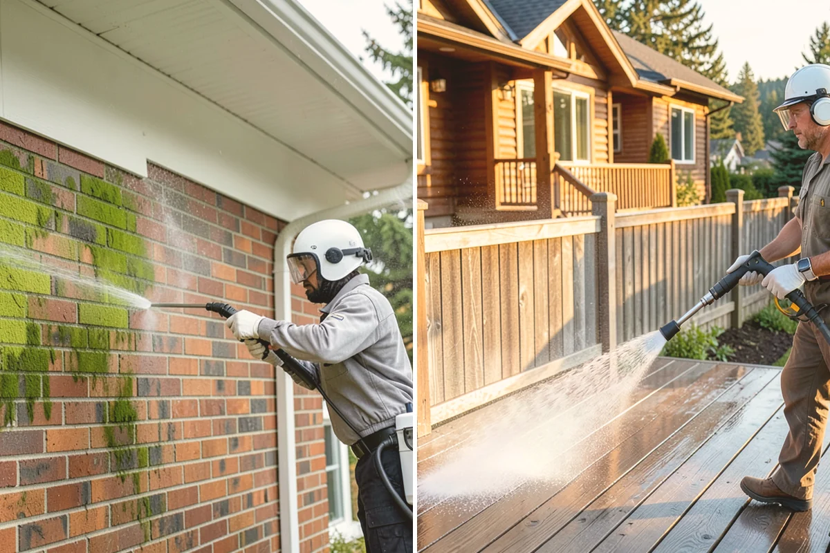 Storm Cleanup Washing in Kent, King County, WA - Assess storm debris and staining across the property