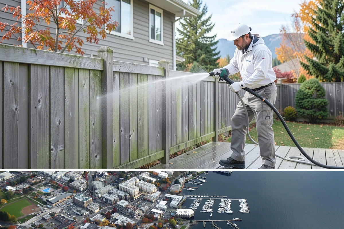 Storm Cleanup Washing in Kirkland, King County, WA - Any time after a windstorm or heavy rain event, ideally within a few days before mud and organic streaks dry into the surface.