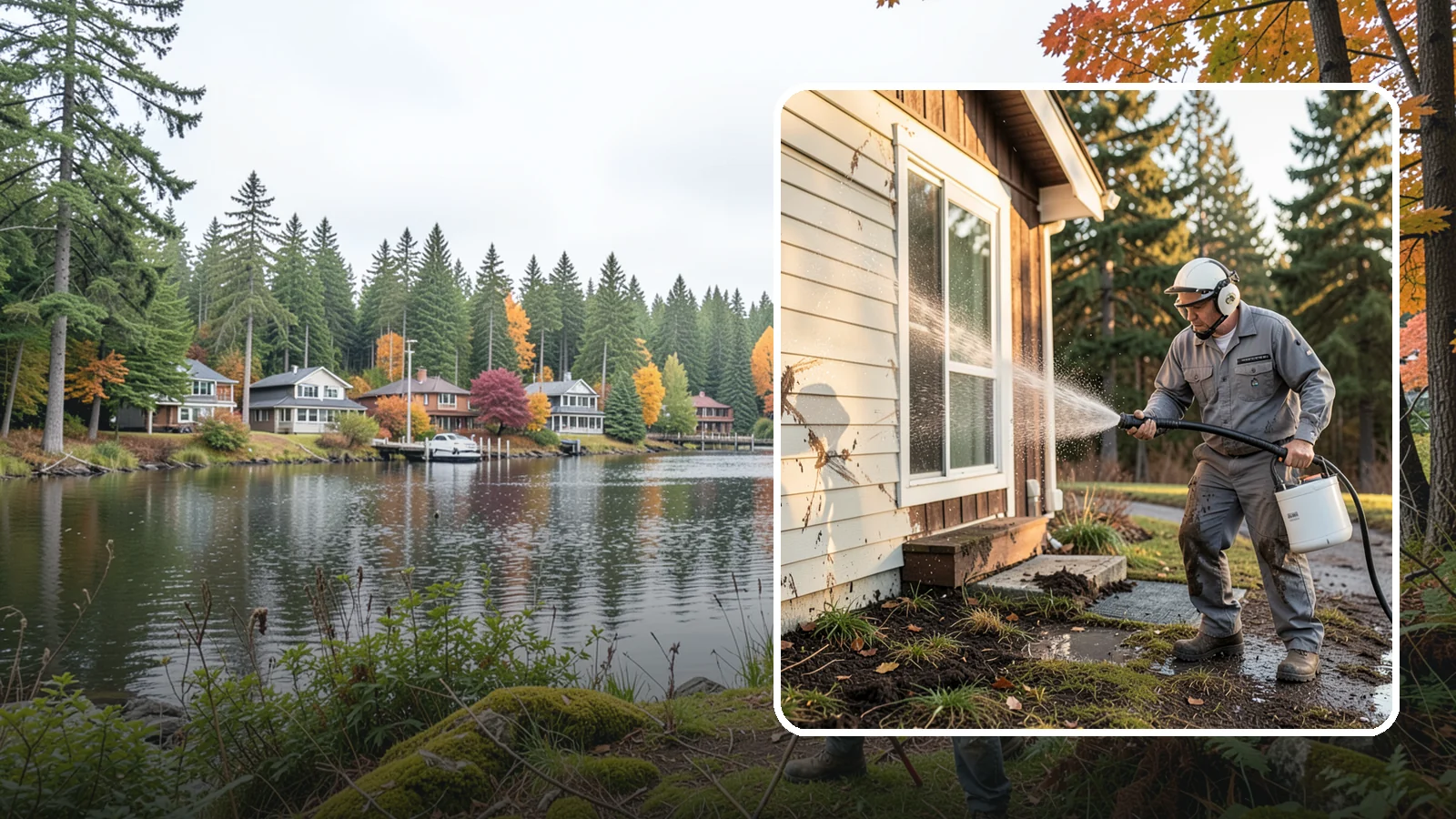 Storm Cleanup Washing in La Conner, Skagit County, WA - Storm cleanup washing removes the mud, debris streaks, and organic mess left across your property after a Northwest windstorm or...