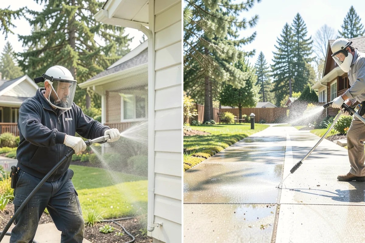 Storm Cleanup Washing in La Conner, Skagit County, WA - Assess storm debris and staining across the property
