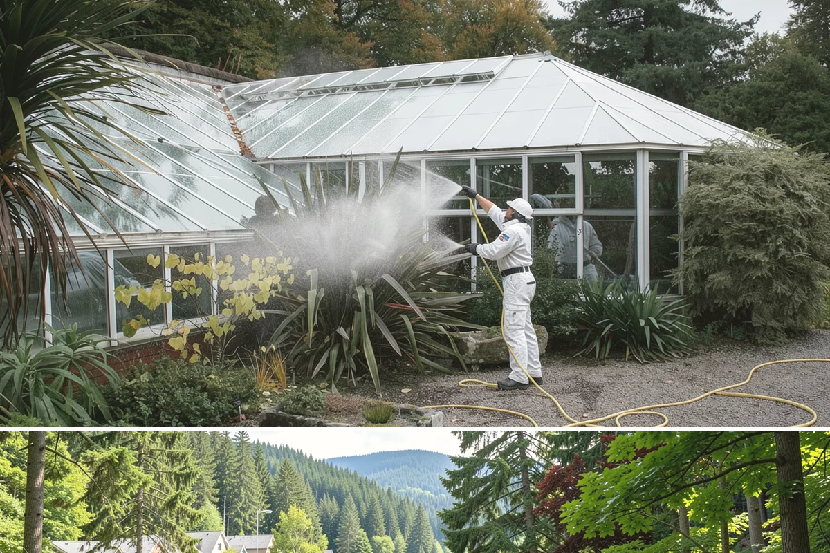 Storm Cleanup Washing in Lake Forest Park, King County, WA - Any time after a windstorm or heavy rain event, ideally within a few days before mud and organic streaks dry into the surface.