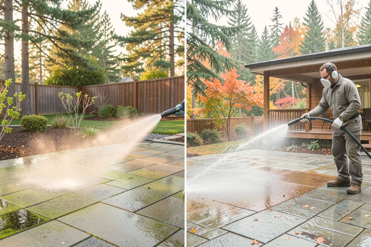 Storm Cleanup Washing in Langley, Island County, WA - Assess storm debris and staining across the property