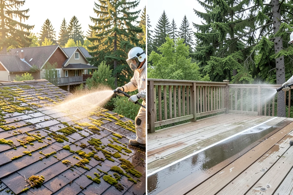 Storm Cleanup Washing in Lyman, Skagit County, WA - Assess storm debris and staining across the property