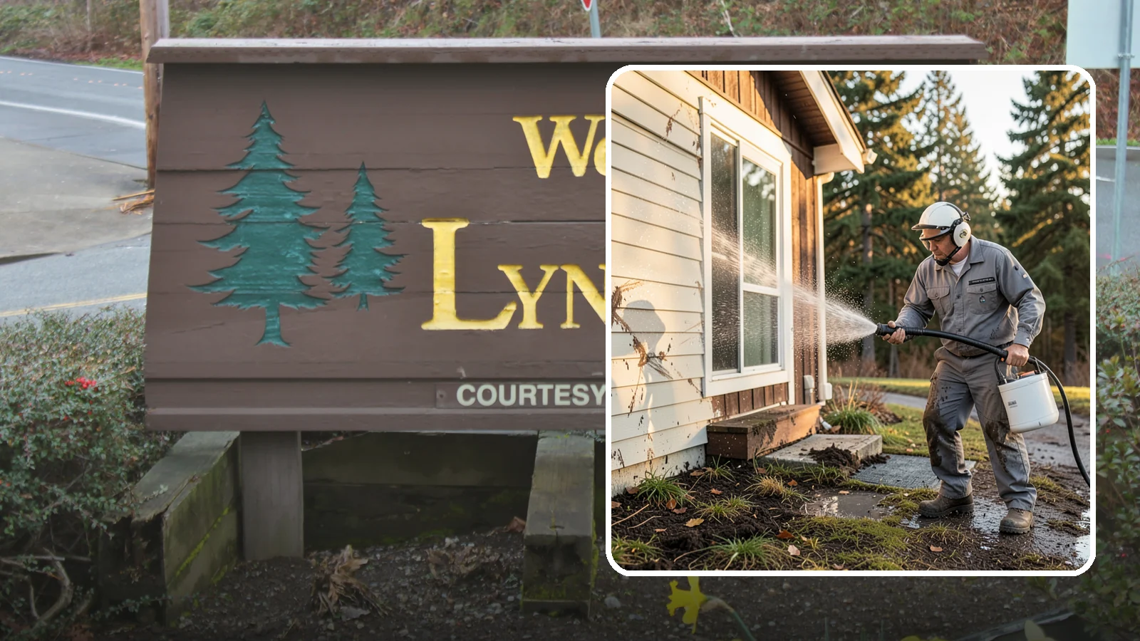 Storm Cleanup Washing in Lynnwood, Snohomish County, WA - Storm cleanup washing removes the mud, debris streaks, and organic mess left across your property after a Northwest windstorm or...
