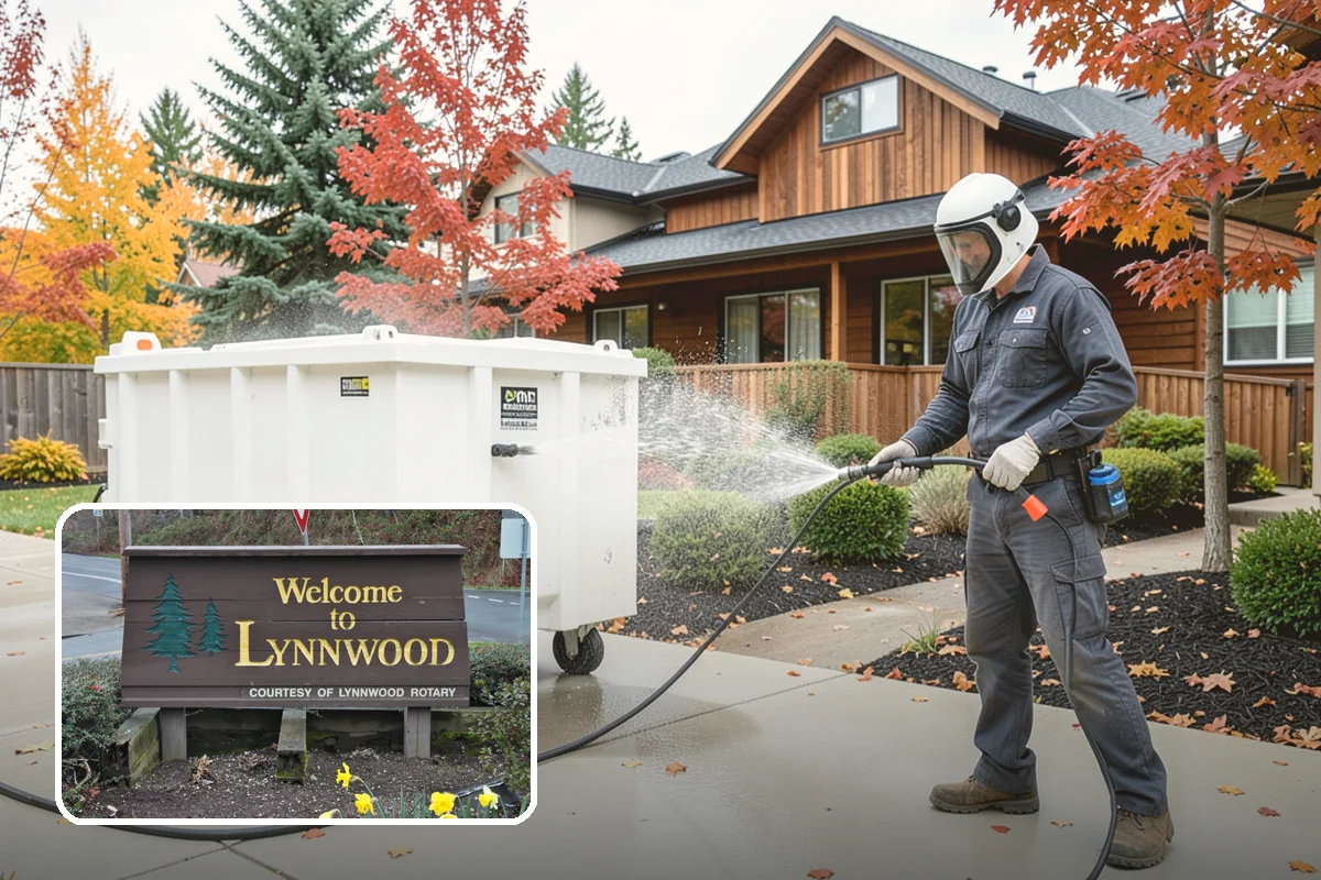 Storm Cleanup Washing in Lynnwood, Snohomish County, WA - Clears branches, needles, and grit deposited by high winds