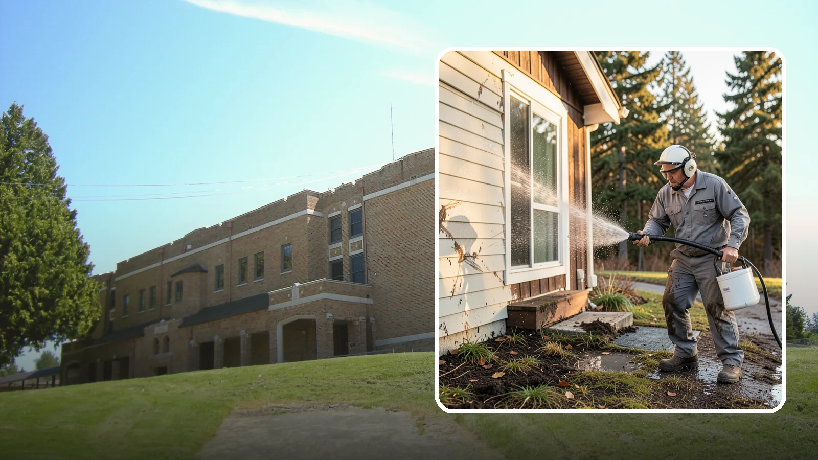 Storm Cleanup Washing in Maple Valley, King County, WA - Storm cleanup washing removes the mud, debris streaks, and organic mess left across your property after a Northwest windstorm or...