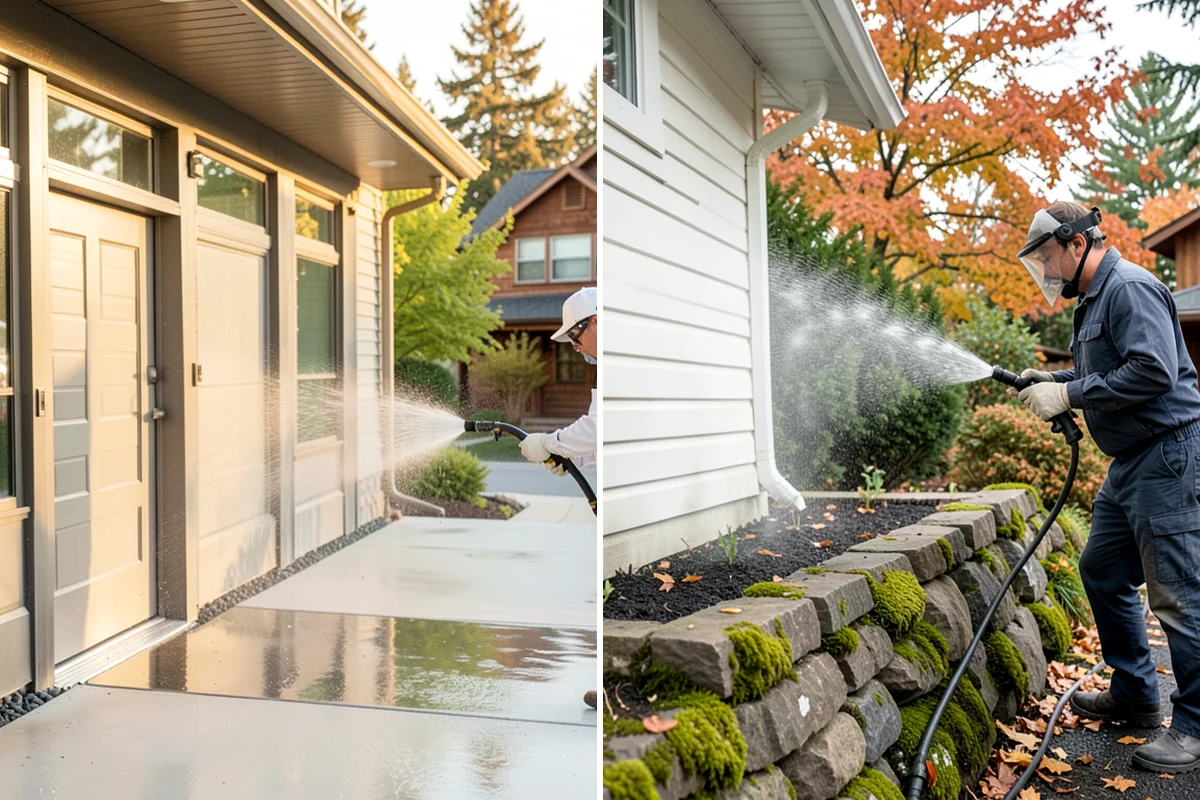 Storm Cleanup Washing in Maple Valley, King County, WA - Assess storm debris and staining across the property