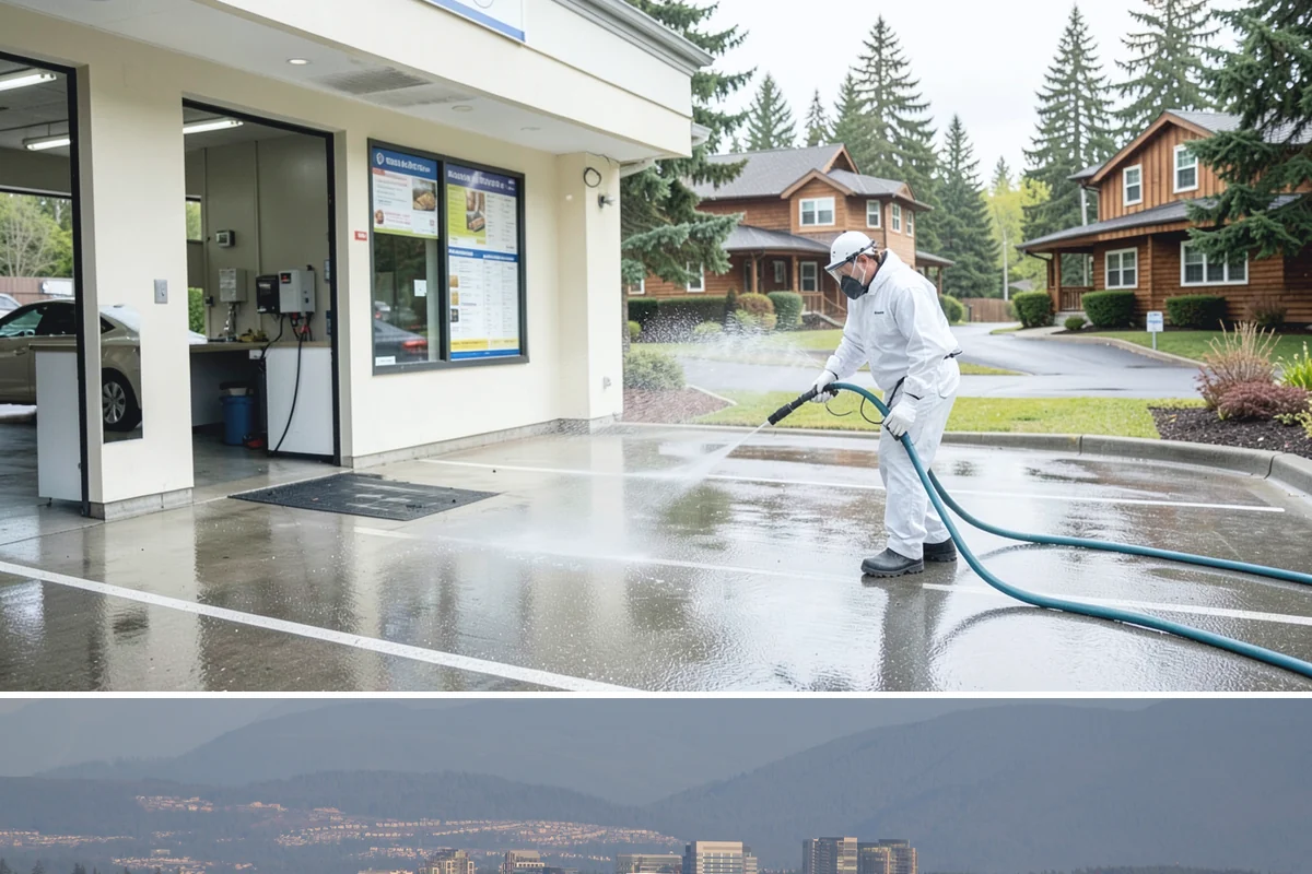 Storm Cleanup Washing in Medina, King County, WA - Any time after a windstorm or heavy rain event, ideally within a few days before mud and organic streaks dry into the surface.