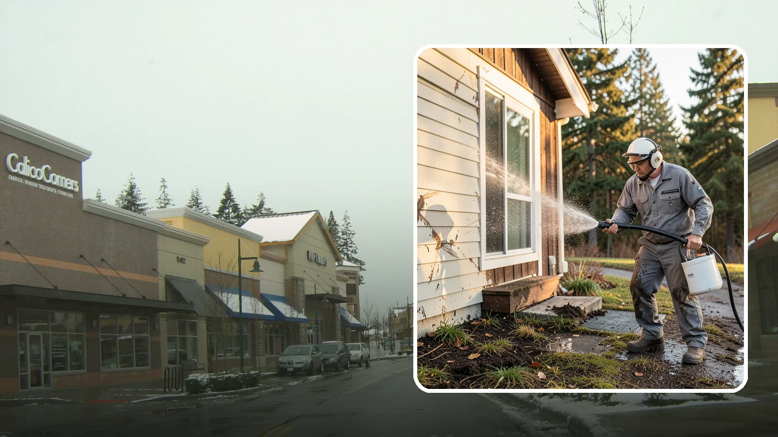 Storm Cleanup Washing in Mill Creek, Snohomish County, WA - Storm cleanup washing removes the mud, debris streaks, and organic mess left across your property after a Northwest windstorm or...