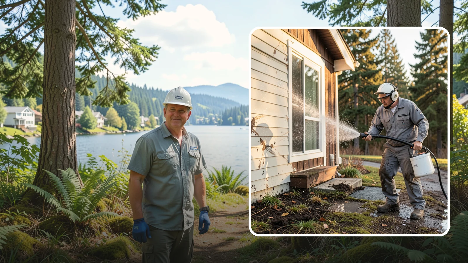 Storm Cleanup Washing in Milton, King County, WA - Storm cleanup washing removes the mud, debris streaks, and organic mess left across your property after a Northwest windstorm or...