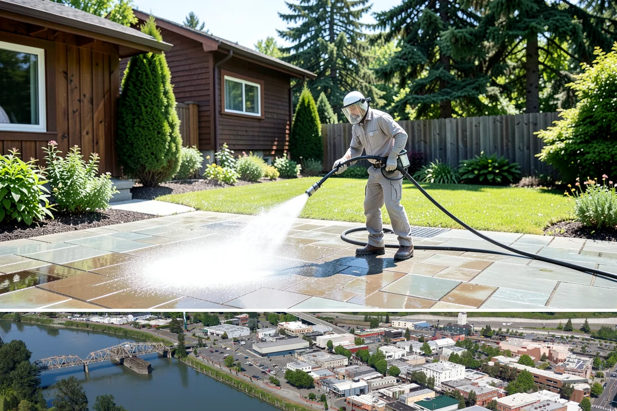Storm Cleanup Washing in Mount Vernon, Skagit County, WA - Any time after a windstorm or heavy rain event, ideally within a few days before mud and organic streaks dry into the surface.