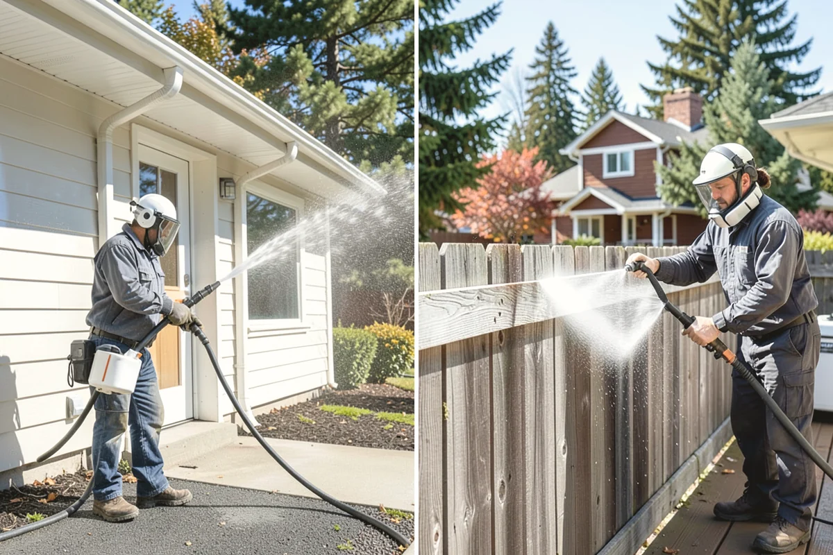 Storm Cleanup Washing in Oak Harbor, Island County, WA - Assess storm debris and staining across the property