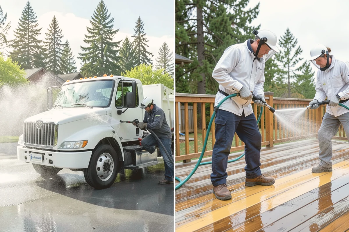 Storm Cleanup Washing in Orting, Pierce County, WA - Assess storm debris and staining across the property