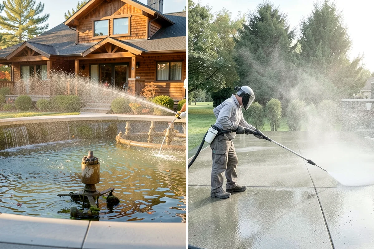 Storm Cleanup Washing in Puyallup, Pierce County, WA - Assess storm debris and staining across the property