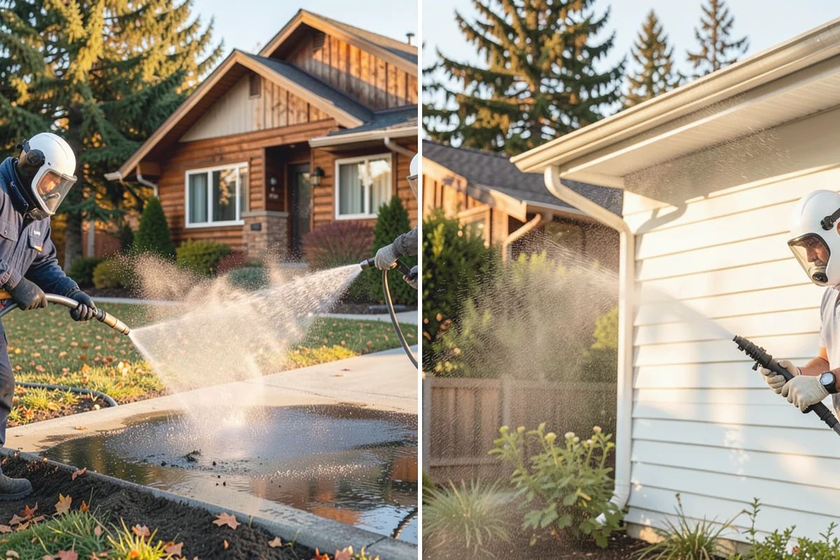 Storm Cleanup Washing in Redmond, King County, WA - Assess storm debris and staining across the property