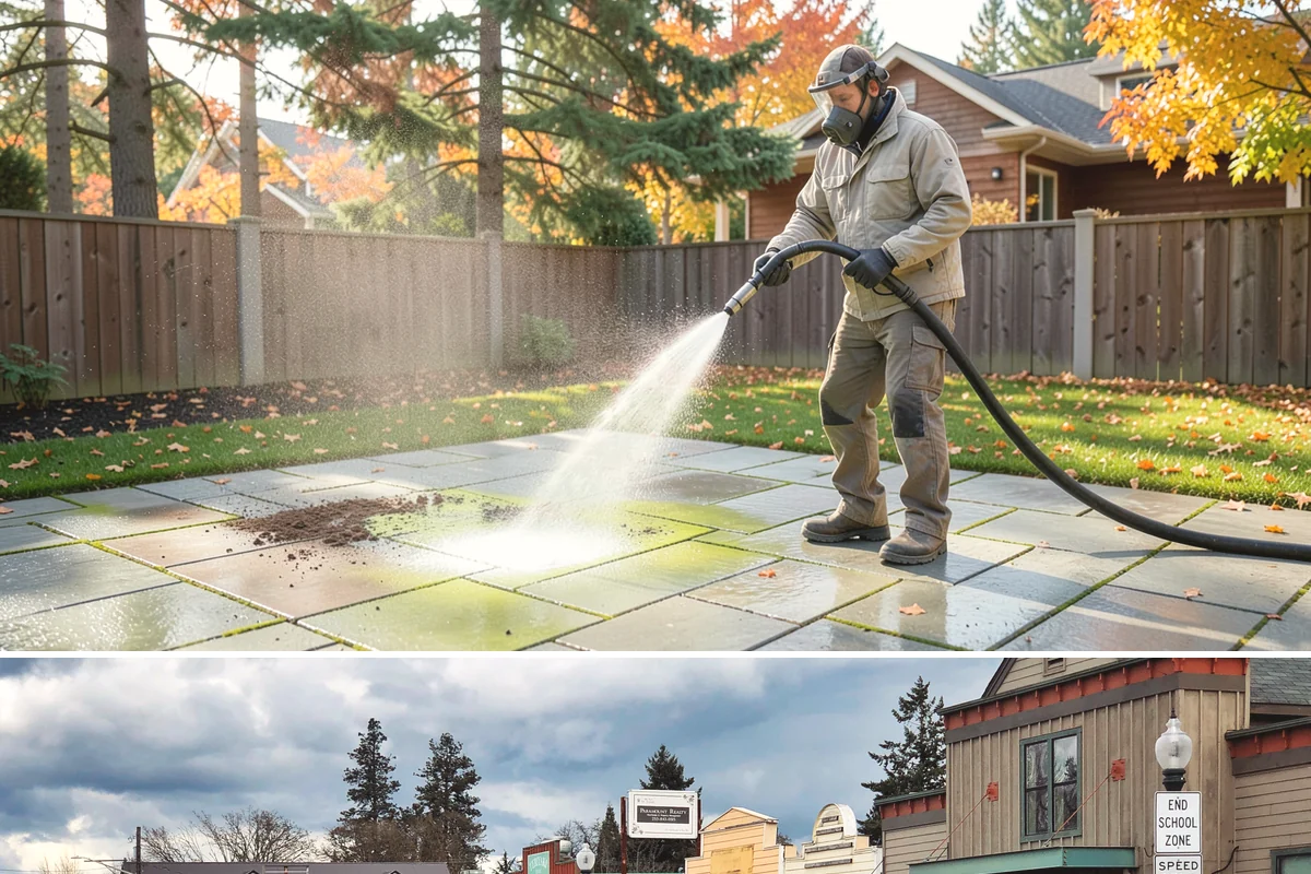 Storm Cleanup Washing in Roy, Pierce County, WA - Any time after a windstorm or heavy rain event, ideally within a few days before mud and organic streaks dry into the surface.