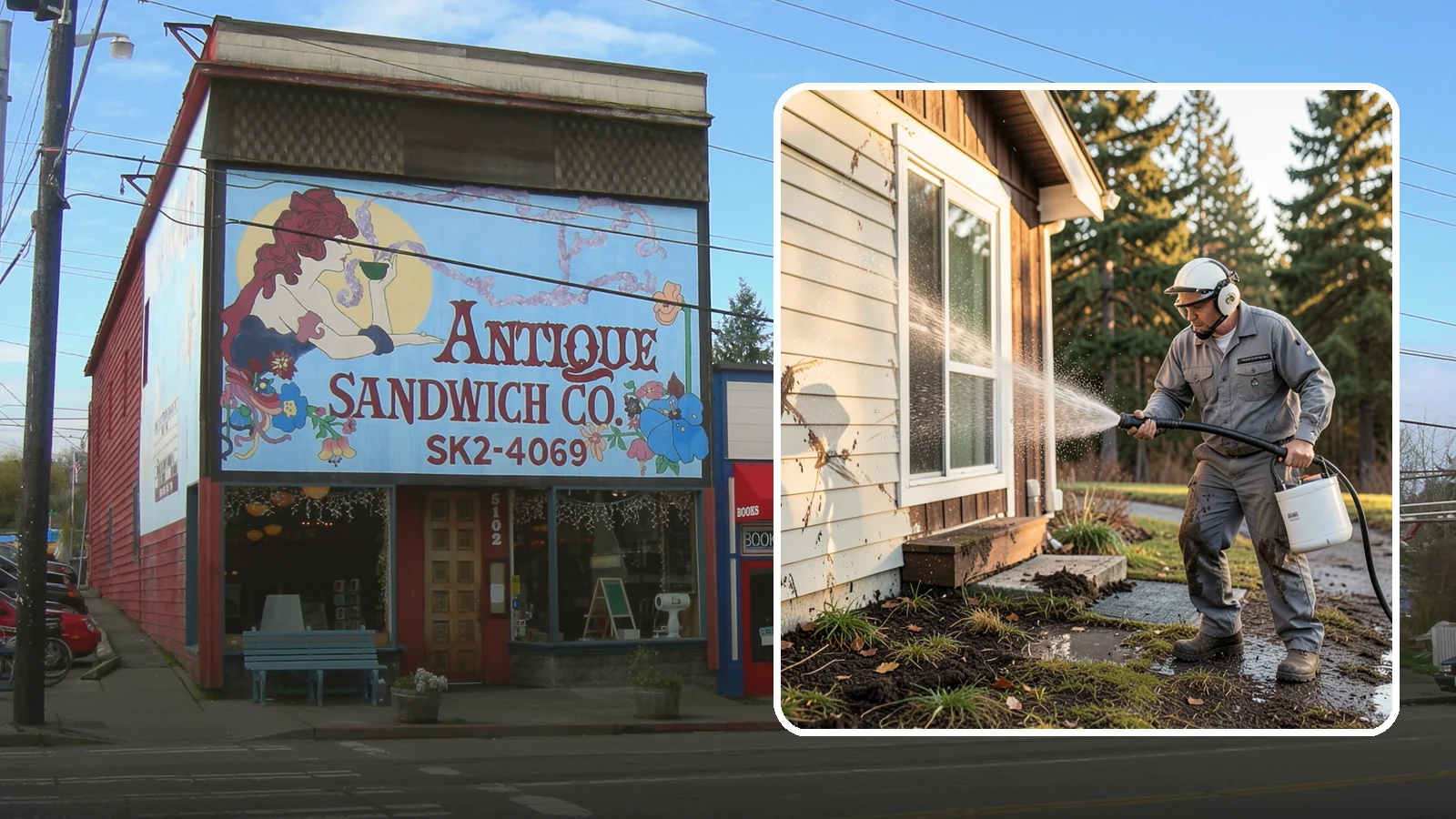 Storm Cleanup Washing in Ruston, Pierce County, WA - Storm cleanup washing removes the mud, debris streaks, and organic mess left across your property after a Northwest windstorm or...