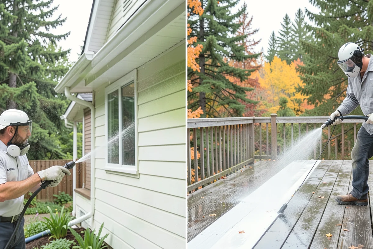 Storm Cleanup Washing in Ruston, Pierce County, WA - Assess storm debris and staining across the property