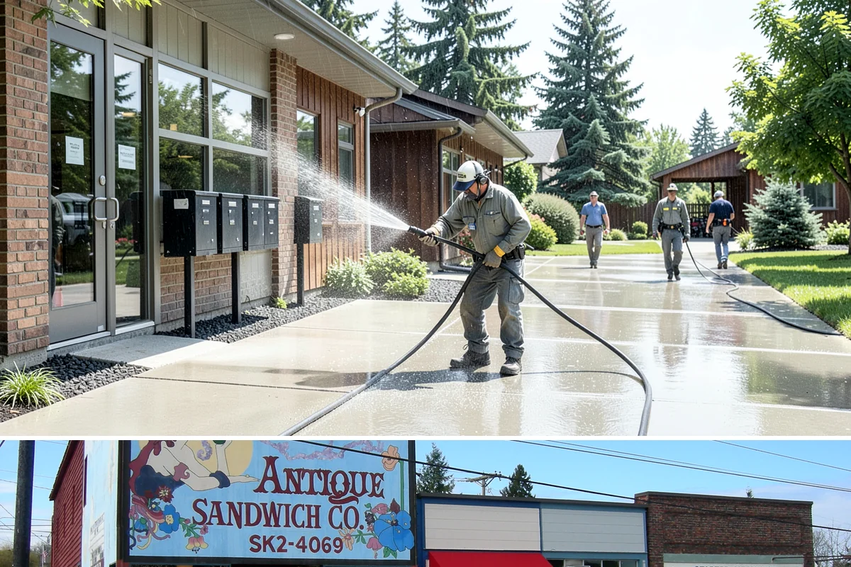 Storm Cleanup Washing in Ruston, Pierce County, WA - Any time after a windstorm or heavy rain event, ideally within a few days before mud and organic streaks dry into the surface.
