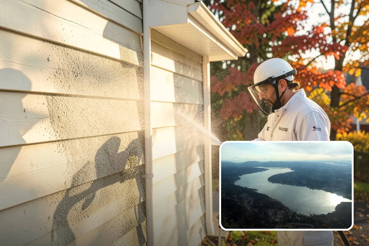 Storm Cleanup Washing in Sammamish, King County, WA - Clears branches, needles, and grit deposited by high winds