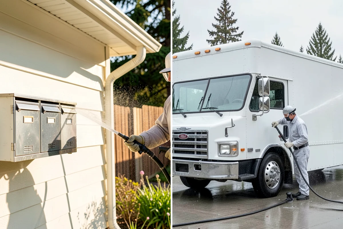 Storm Cleanup Washing in SeaTac, King County, WA - Assess storm debris and staining across the property