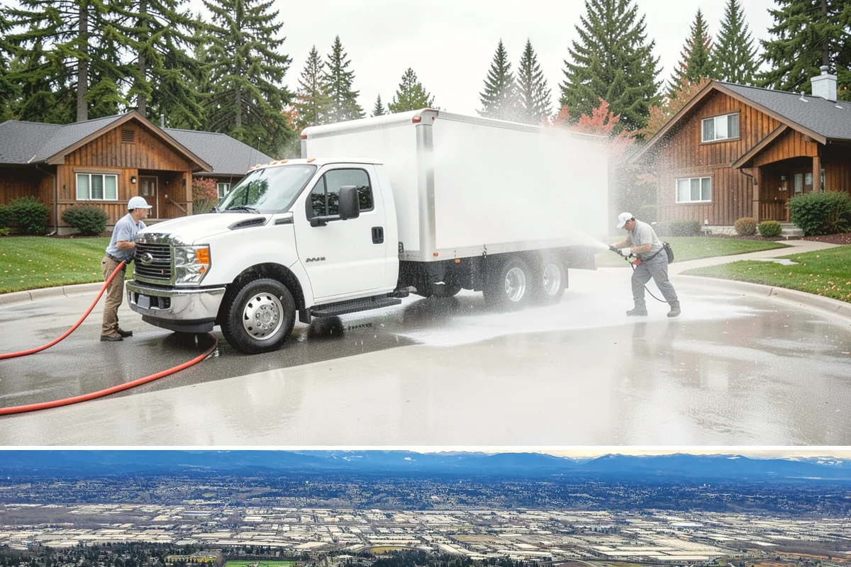 Storm Cleanup Washing in SeaTac, King County, WA - Any time after a windstorm or heavy rain event, ideally within a few days before mud and organic streaks dry into the surface.