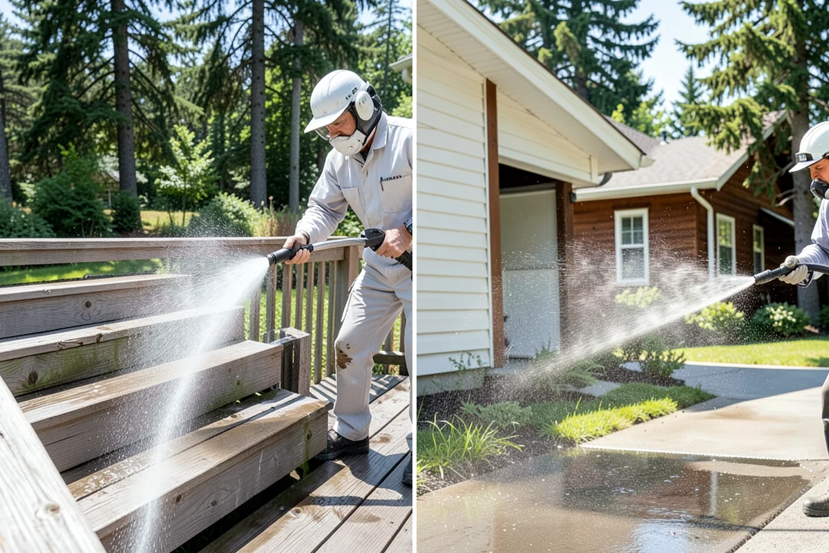 Storm Cleanup Washing in Seattle, King County, WA - Assess storm debris and staining across the property