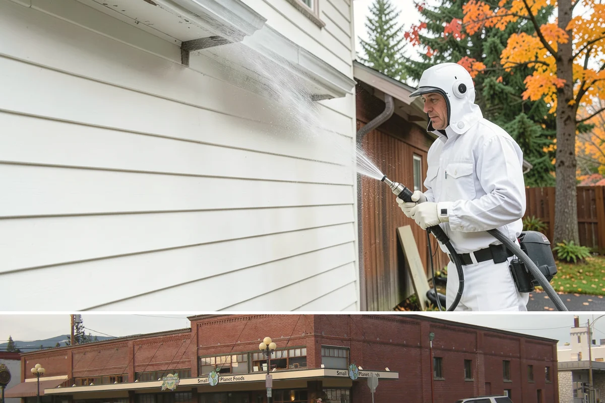 Storm Cleanup Washing in Sedro-Woolley, Skagit County, WA - Any time after a windstorm or heavy rain event, ideally within a few days before mud and organic streaks dry into the surface.