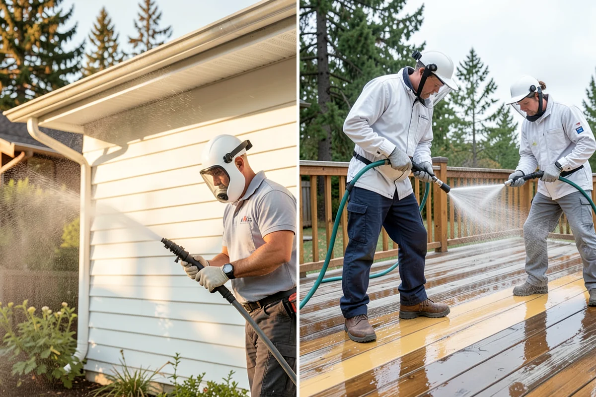 Storm Cleanup Washing in Shoreline, King County, WA - Assess storm debris and staining across the property