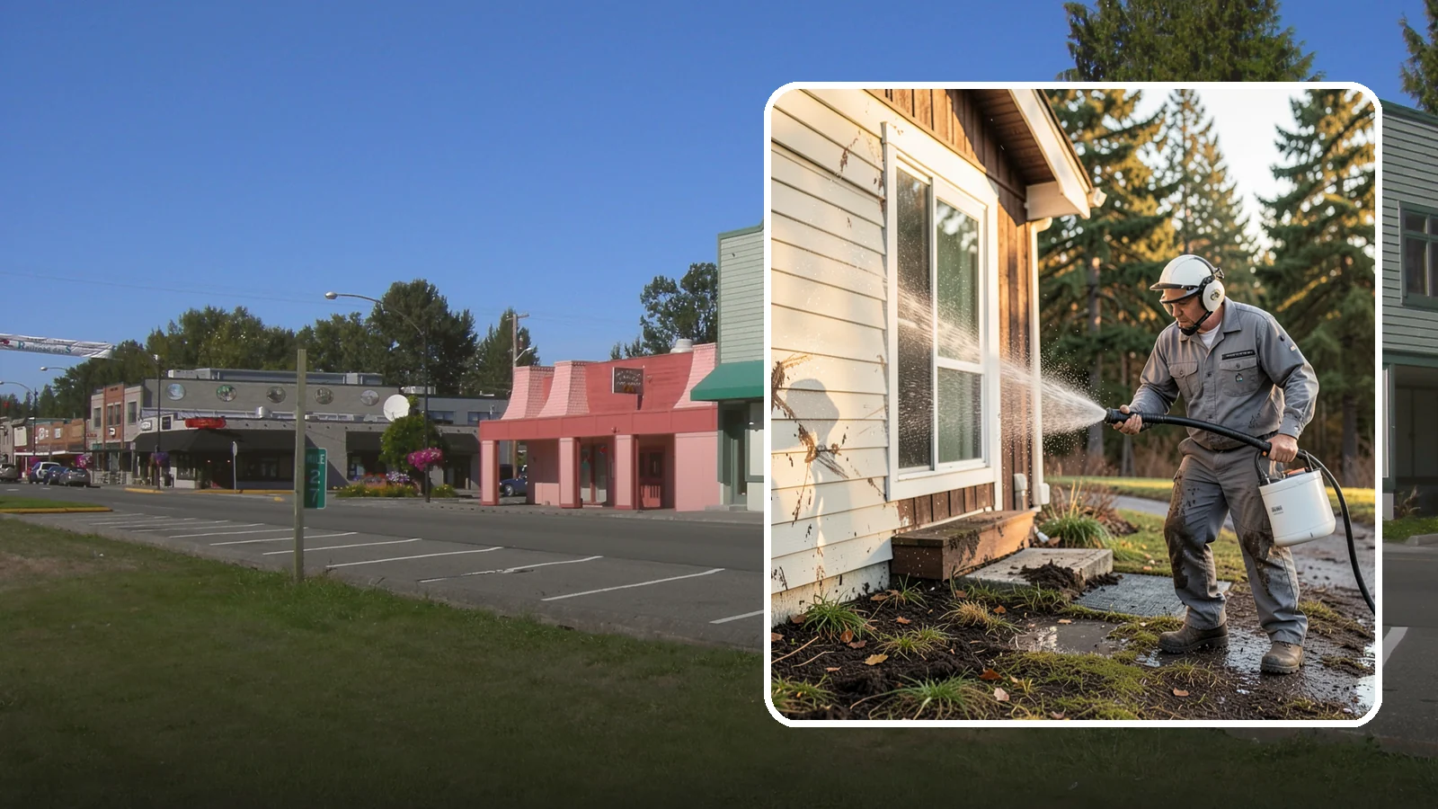 Storm Cleanup Washing in Snoqualmie, King County, WA - Storm cleanup washing removes the mud, debris streaks, and organic mess left across your property after a Northwest windstorm or...