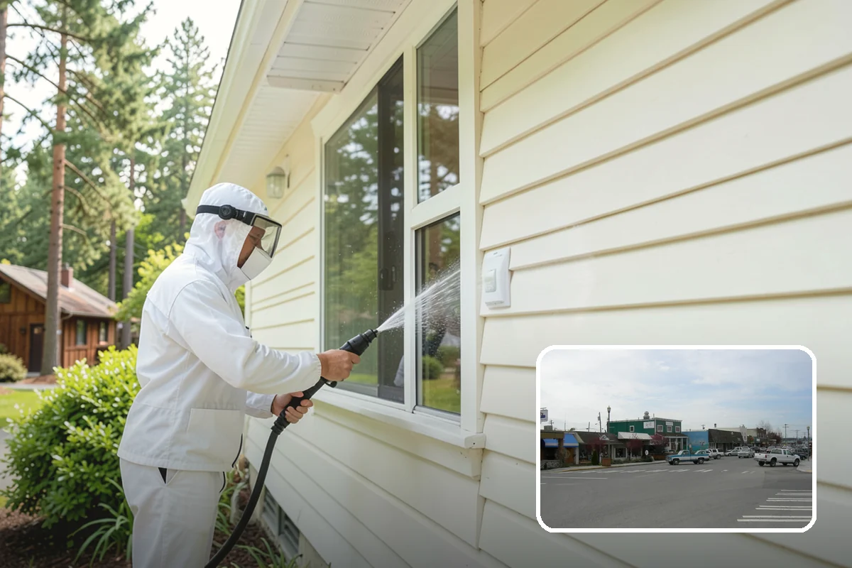 Storm Cleanup Washing in Stanwood, Snohomish County, WA - Clears branches, needles, and grit deposited by high winds
