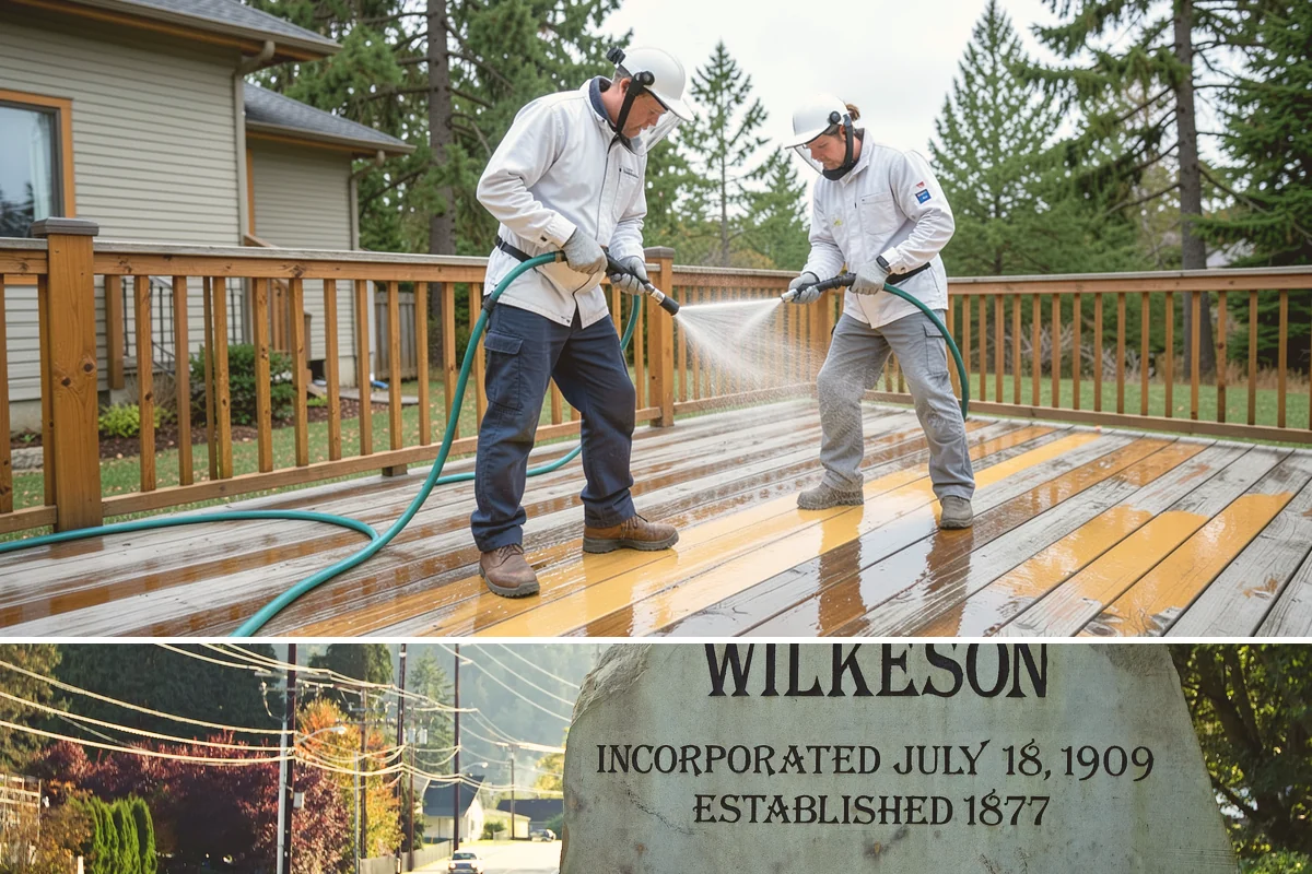 Storm Cleanup Washing in Wilkeson, Pierce County, WA - Any time after a windstorm or heavy rain event, ideally within a few days before mud and organic streaks dry into the surface.