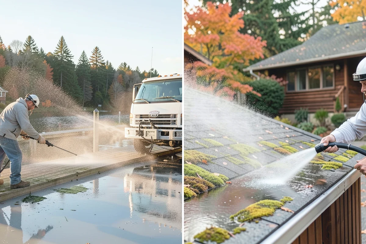 Storm Cleanup Washing in Woodinville, King County, WA - Assess storm debris and staining across the property