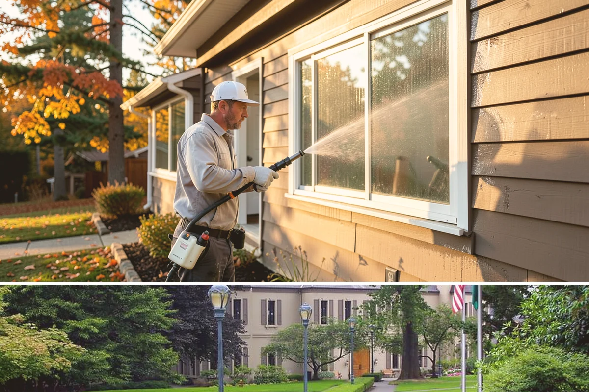 Storm Cleanup Washing in Woodinville, King County, WA - Any time after a windstorm or heavy rain event, ideally within a few days before mud and organic streaks dry into the surface.