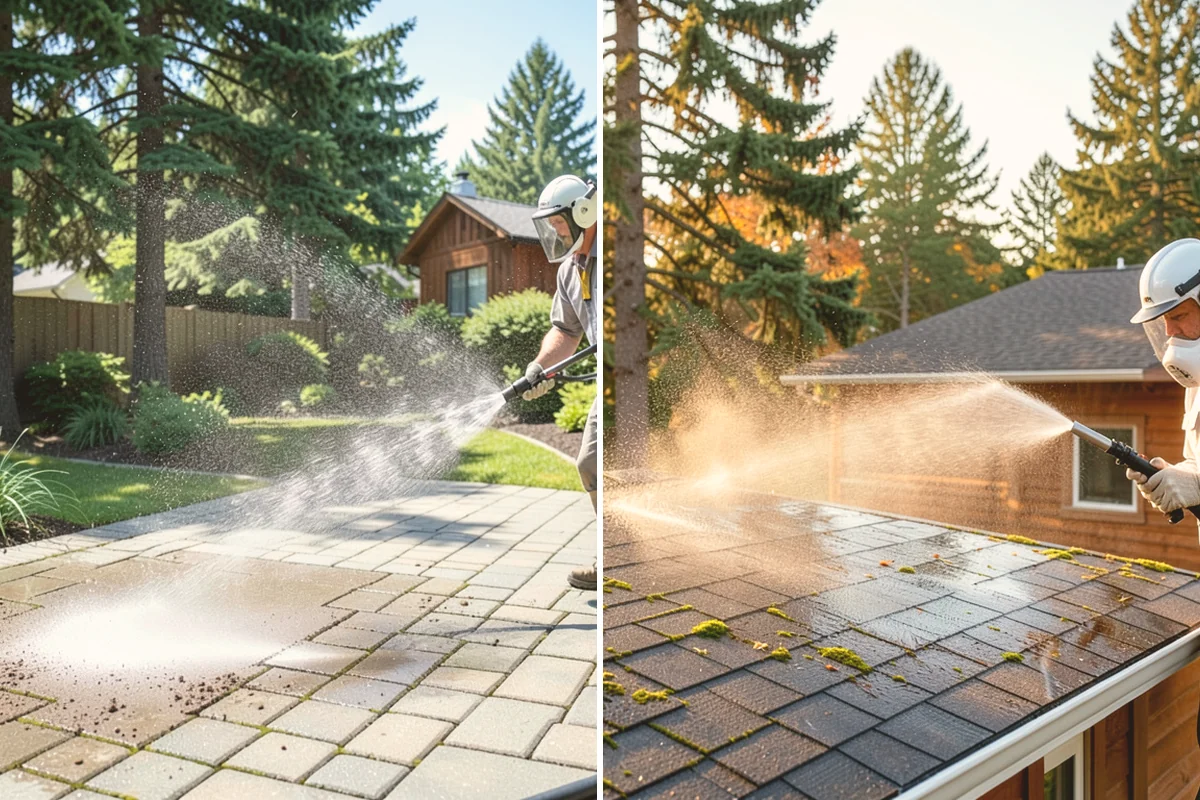 Storm Window Cleaning in Algona, King County, WA - Remove or open the storm panel for access