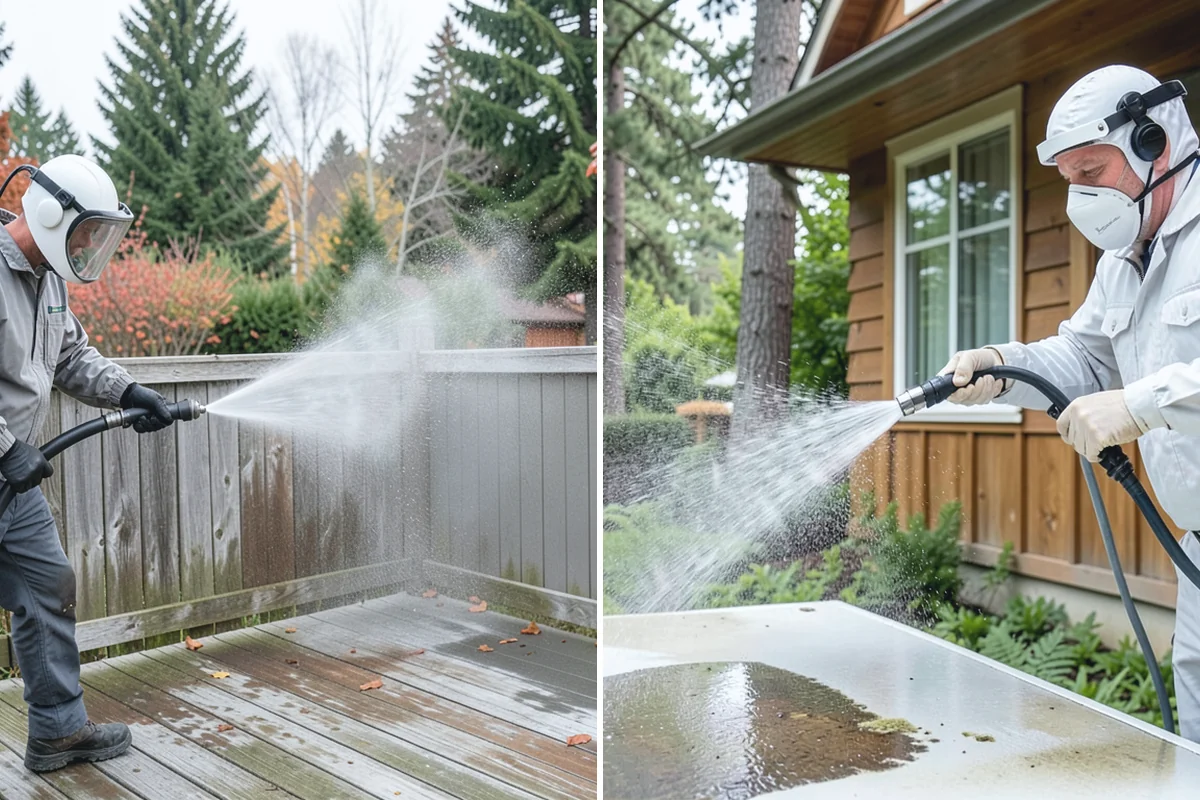 Storm Window Cleaning in Beaux Arts Village, King County, WA - Remove or open the storm panel for access