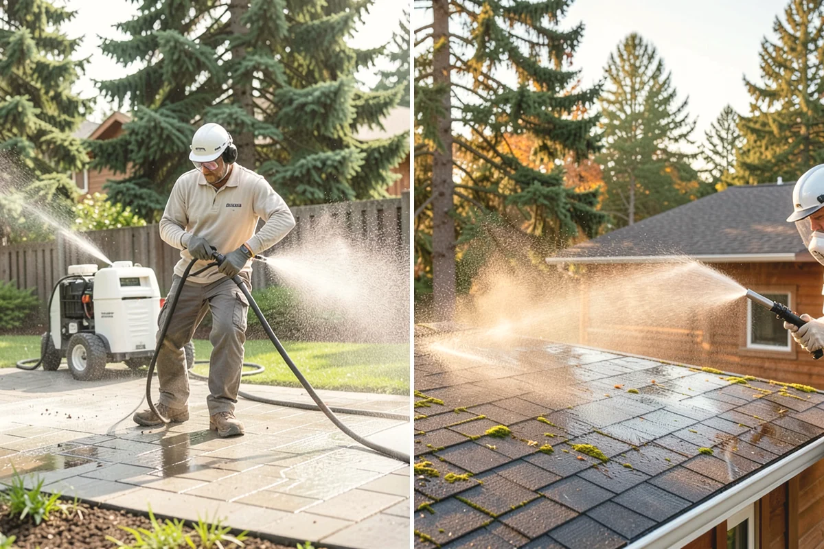 Storm Window Cleaning in Black Diamond, King County, WA - Remove or open the storm panel for access