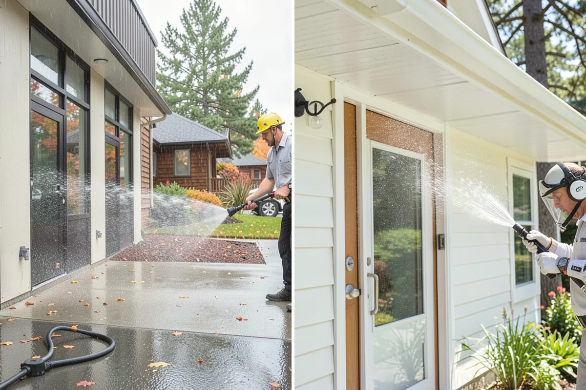 Storm Window Cleaning in Burien, King County, WA - Remove or open the storm panel for access