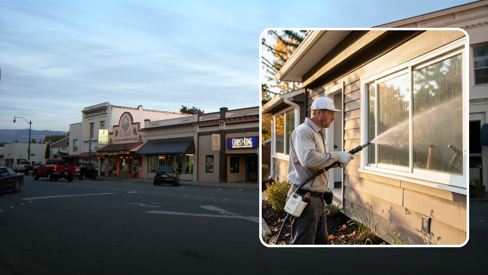 Storm Window Cleaning in Burlington, Skagit County, WA - Cleaning of storm windows and the trapped grime between the storm panel and the primary glass.
