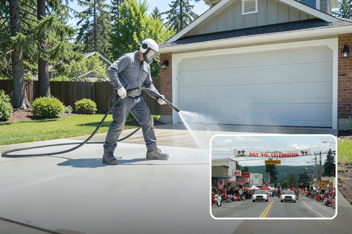 Storm Window Cleaning in Carnation, King County, WA - Cleans both the storm panel and the primary glass