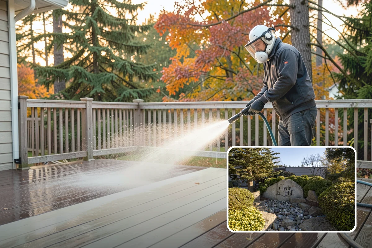 Storm Window Cleaning in Clyde Hill, King County, WA - Cleans both the storm panel and the primary glass