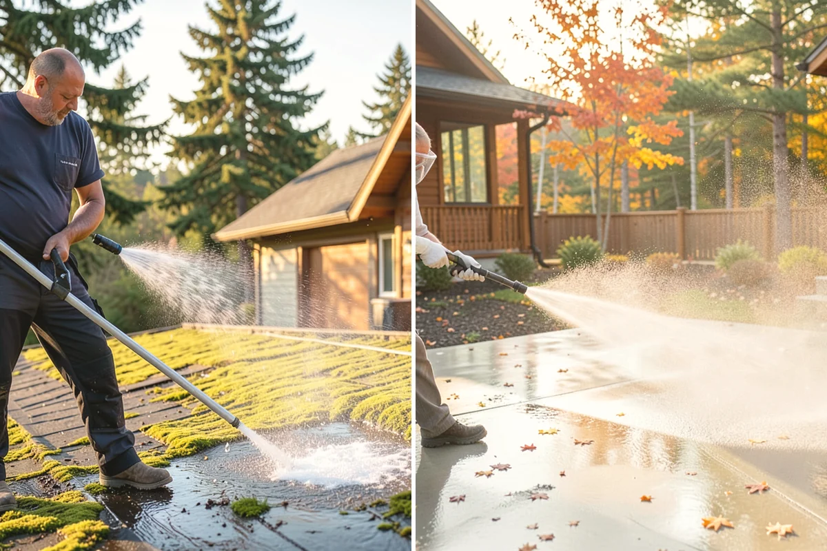 Storm Window Cleaning in Covington, King County, WA - Remove or open the storm panel for access
