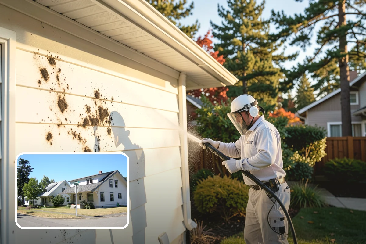 Storm Window Cleaning in DuPont, Pierce County, WA - Cleans both the storm panel and the primary glass