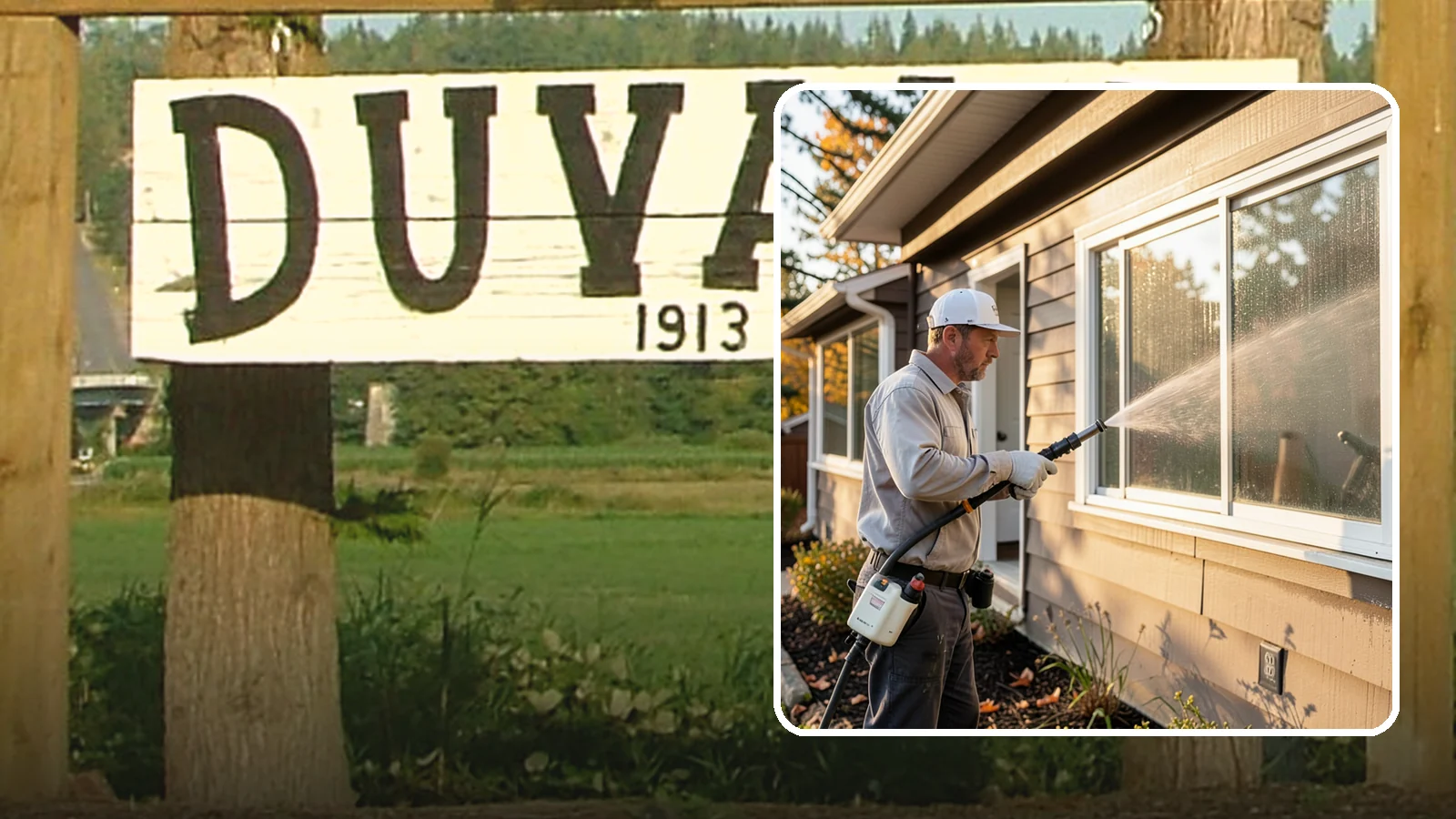 Storm Window Cleaning in Duvall, King County, WA - Cleaning of storm windows and the trapped grime between the storm panel and the primary glass.