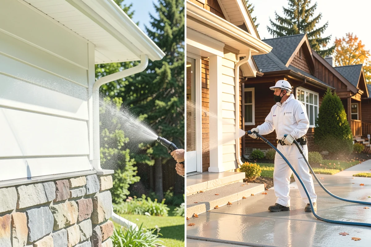 Storm Window Cleaning in Duvall, King County, WA - Remove or open the storm panel for access
