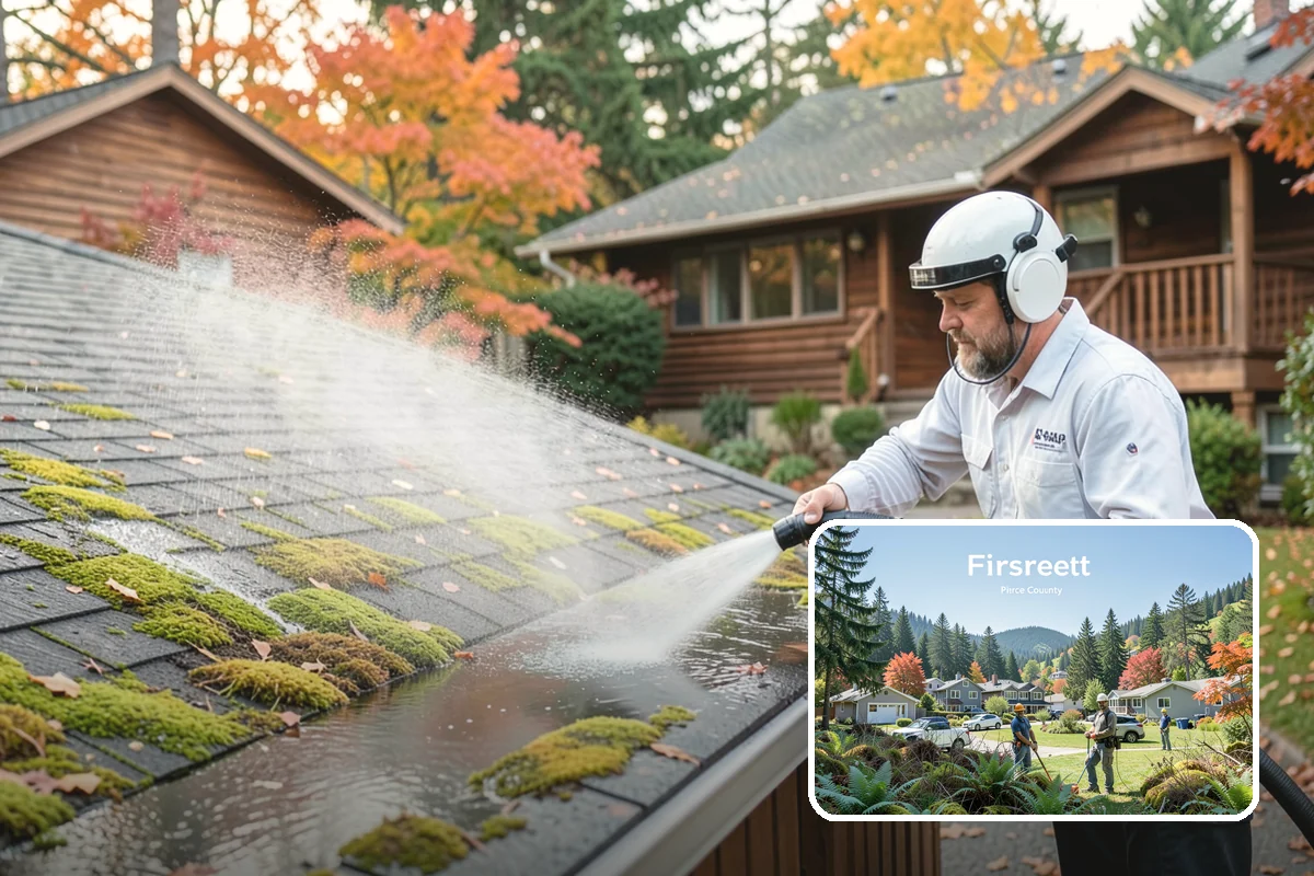 Storm Window Cleaning in Fircrest, Pierce County, WA - Cleans both the storm panel and the primary glass
