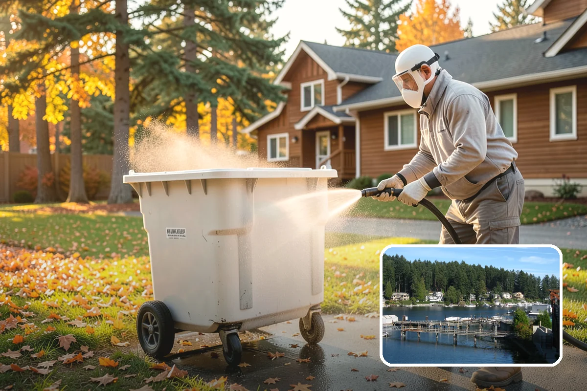Storm Window Cleaning in Gig Harbor, Pierce County, WA - Cleans both the storm panel and the primary glass
