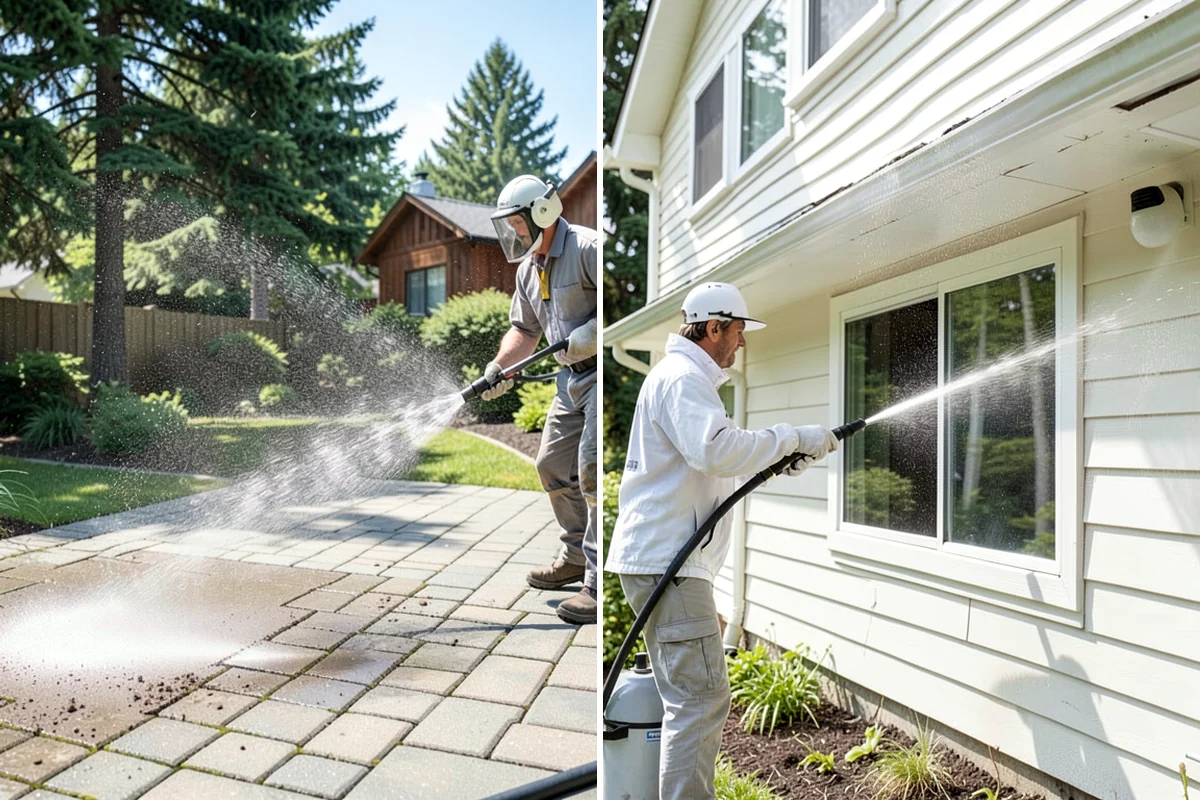 Storm Window Cleaning in Gig Harbor, Pierce County, WA - Remove or open the storm panel for access