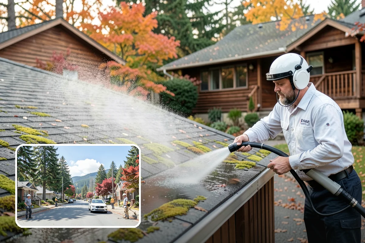 Storm Window Cleaning in Hunts Point, King County, WA - Cleans both the storm panel and the primary glass